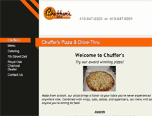 Tablet Screenshot of chufferspizza.com